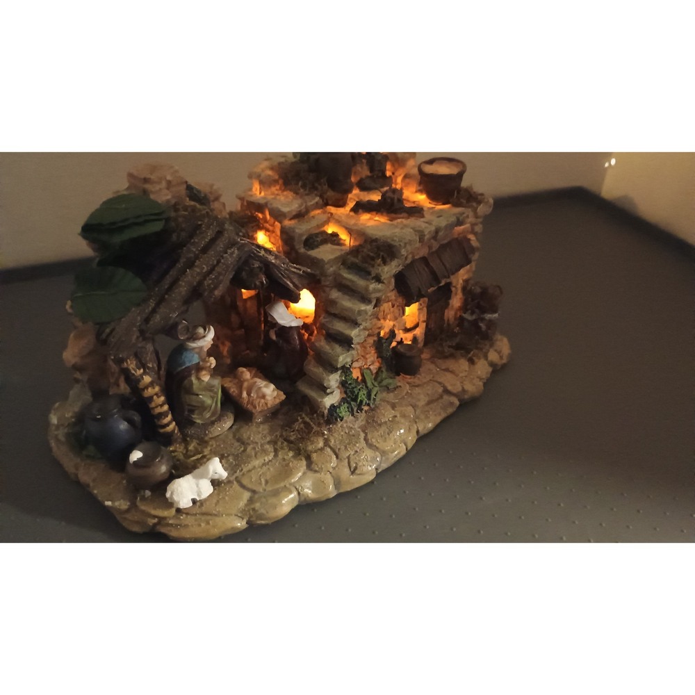 Nativity Scene Tabletop Decor Earth Tones Good Light Up 2706-25 - Picture 12 of 12